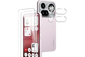 Fhyeugfy for Nothing Phone (4a) Pro Screen Protector, [2+2 Pack] Tempered Glass Screen Protector+Camera Lens Protector,9H,Bub