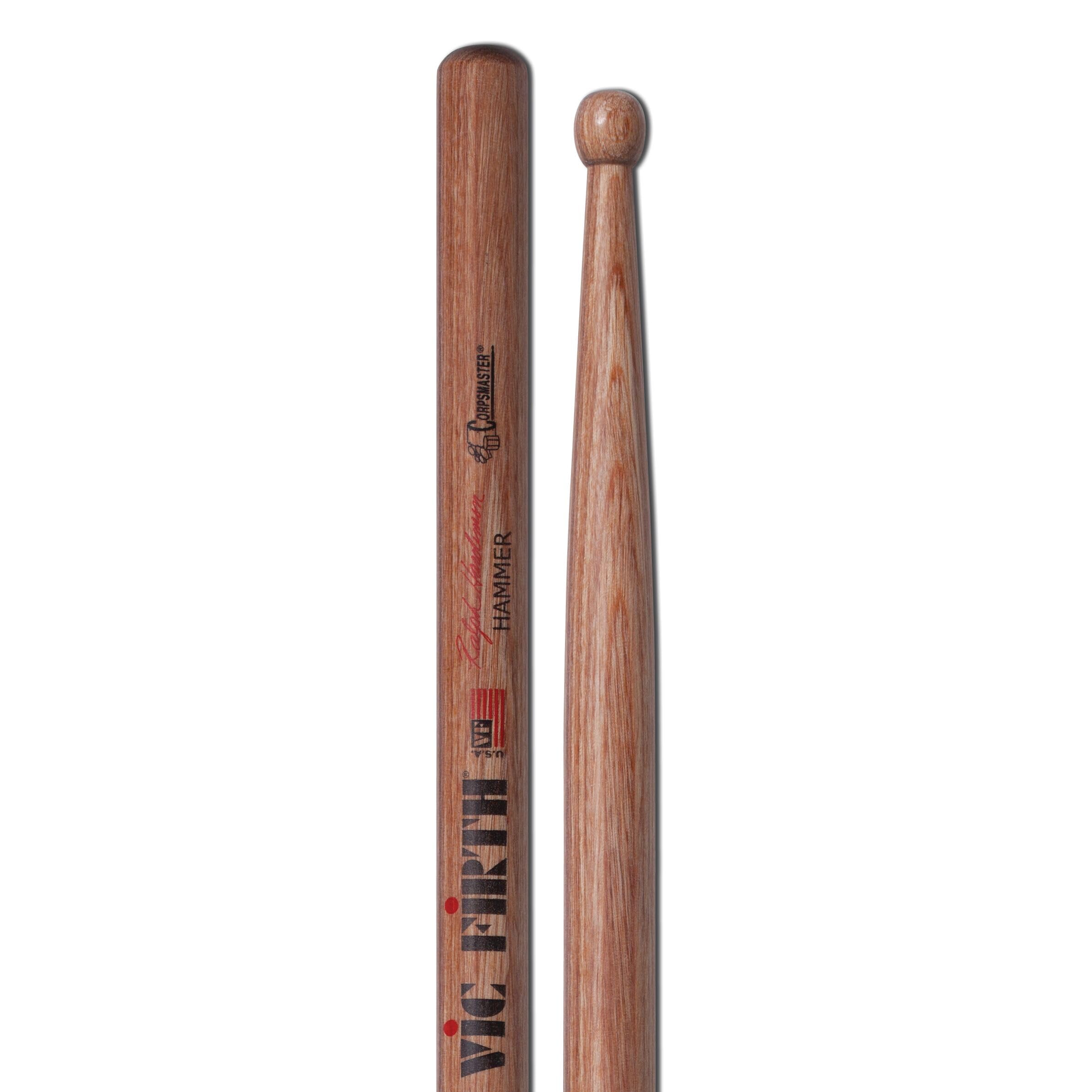Vic FIrth - Corpsmaster® Signature Series Snare Drumsticks - Ralph Hardimon 'Hammer' - Wood Tip