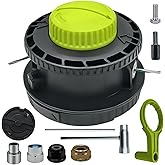 DZDY 314608005 Trimmer Head for Ryobi Reel Easy + Bump Feed Trimmer Head | DZDY 314608005 String Trimmer Head Assembly for Ryobi Reel Easy + Bump Feed Trimmer Head Straight Shaft RY15526 RY15527 RY155