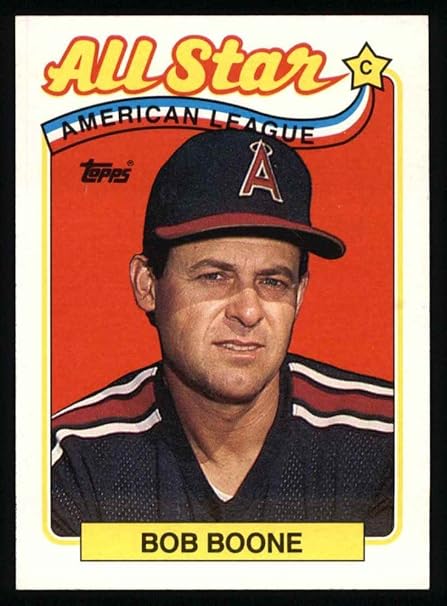 Amazon 1989 Topps 404 All Star Bob Boone Los Angeles Angels 