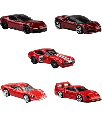 Hot Wheels Ferrari Gift Pack Five 5 CANADIAN EXCLUSIVE : Amazon.ca
