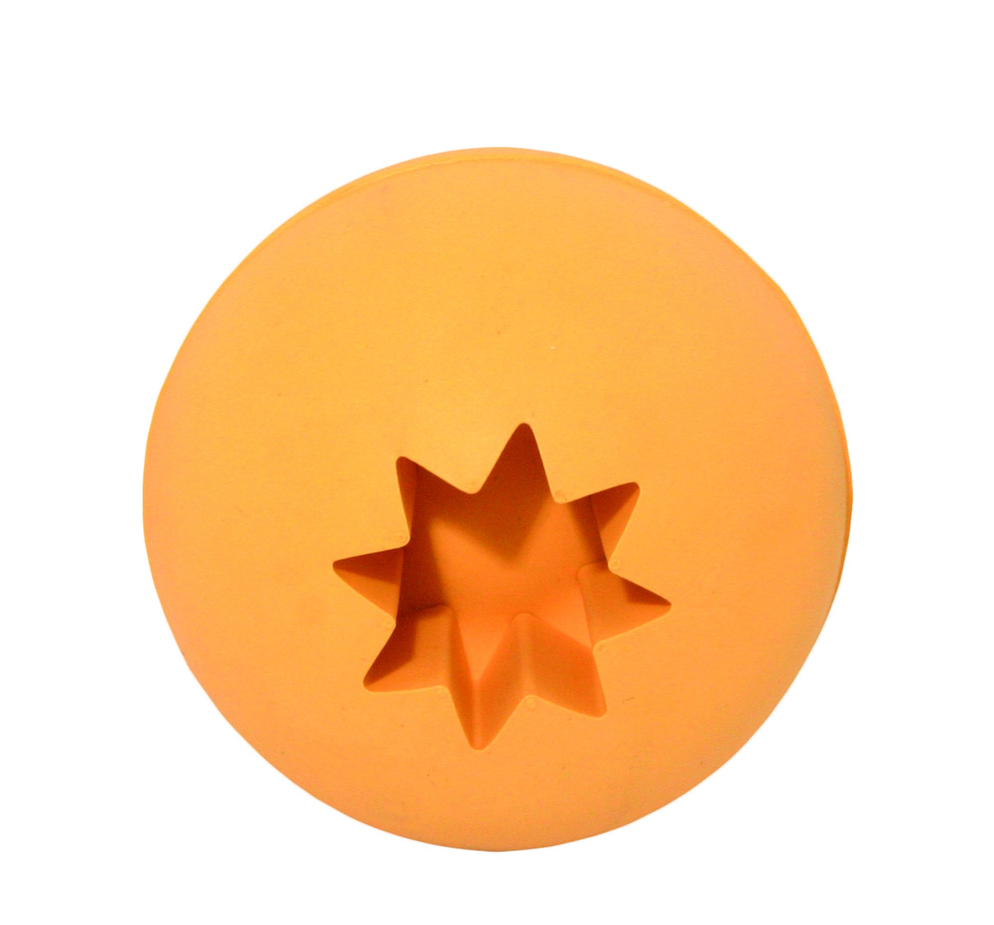 Simply Fido Rubb N Roll Treat Ball Pet Toy, Orange