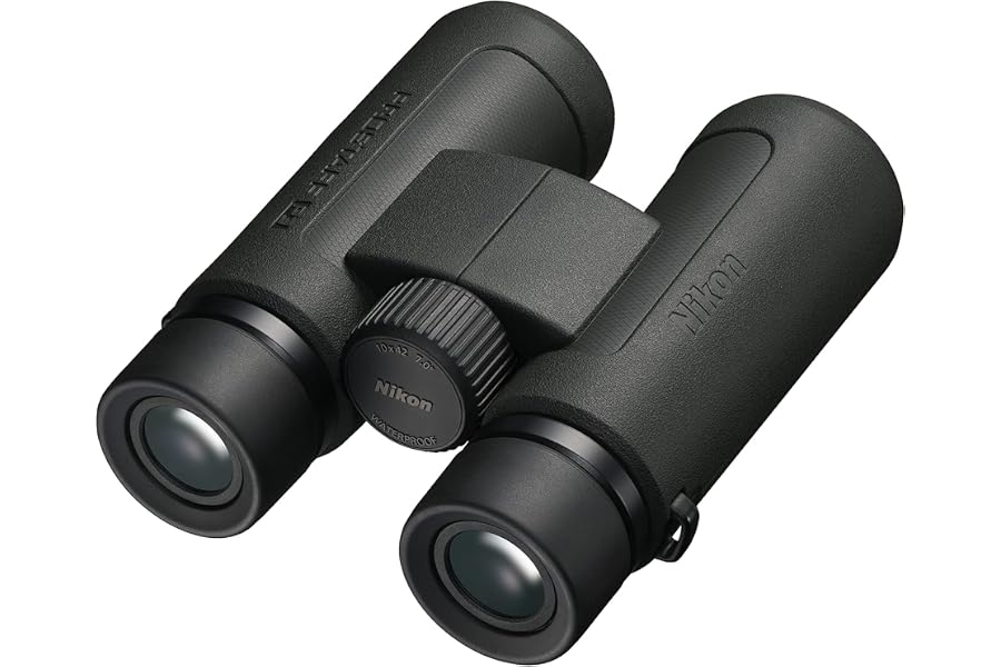 Nikon PROSTAFF P3 10x42 Binocular | Waterproof, fogproof, Rubber-Armored Full-Size Binocular, Wide Field of View & Long Eye Relief | Official Nikon USA Model