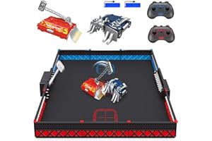 Mostop Battle Arena Robot Set, Interactive RC Fighting Robots Toy - 2.4Ghz Remote Control Robot Toys for Kids, Rechargeable B