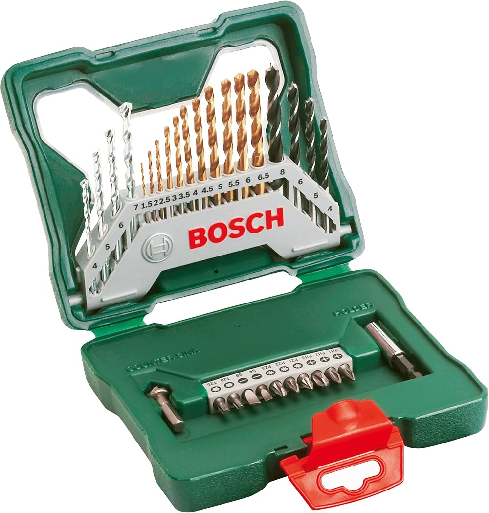 Bosch 30pc X-Line Titanium Drill and Screwdriver Bit Set for Wood Masonry Metal