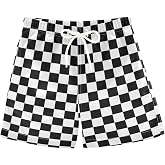 Boys Swim Trunks Toddler Swimsuits Kid Bathing Suit Swimwear Board Shorts | Buffalo Plaid Check Bathing Suits,Quick Dry Beach Shorts,Lightweight Swimwear,Mesh Liner,Elastic Drawstring,2 Side Pockets