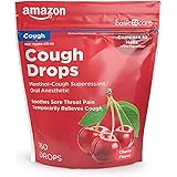 Amazon Basic Care Cherry Cough Drops, 160 count (Previously SoundHealth)
