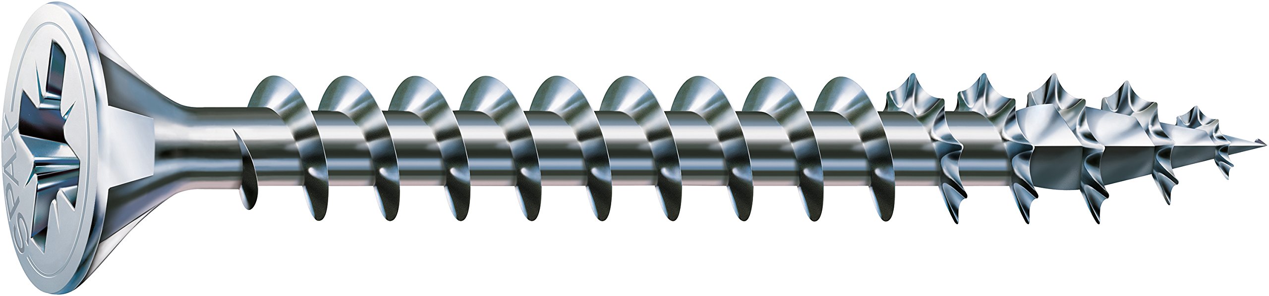 Spax – Universal Screw Countersunk Head Phillips Z 4Cut Full Thread Galvanised Blank A2J – 1081010350123, 0/1030/001/6,0/40/ /02 — image 1