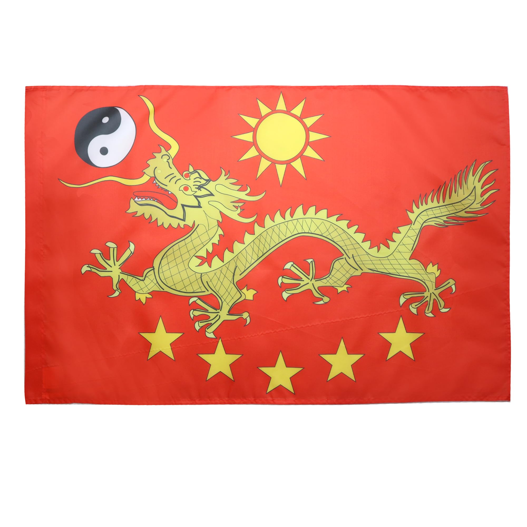 AZ FLAG - Imperial China New Flag - 3x5 Ft - imperial Chinese Banner with Sleeve - 100% Polyester - Fade Resistant - Vivid Colors - 3' x 5' Feet - 150x90 Cm