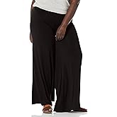 Star Vixen Womens Plus-Size Stretch Ity Knit Wide-Leg Palazzo Pant
