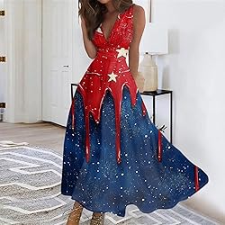 CHRATLHI Womens Fourth of July Dress Summer Sexy