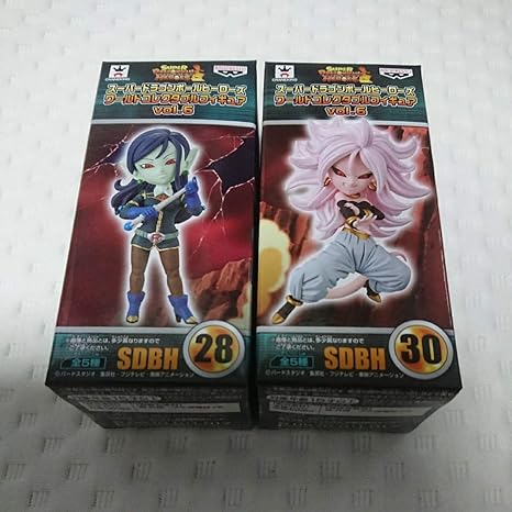 Amazon ドラゴンボール スーパードラゴンボールヒーローズ ワールドコレクタブルフィギュア Vol 6 Sdbh 人造人間21号 ロベル セット フィギュア ドール 通販
