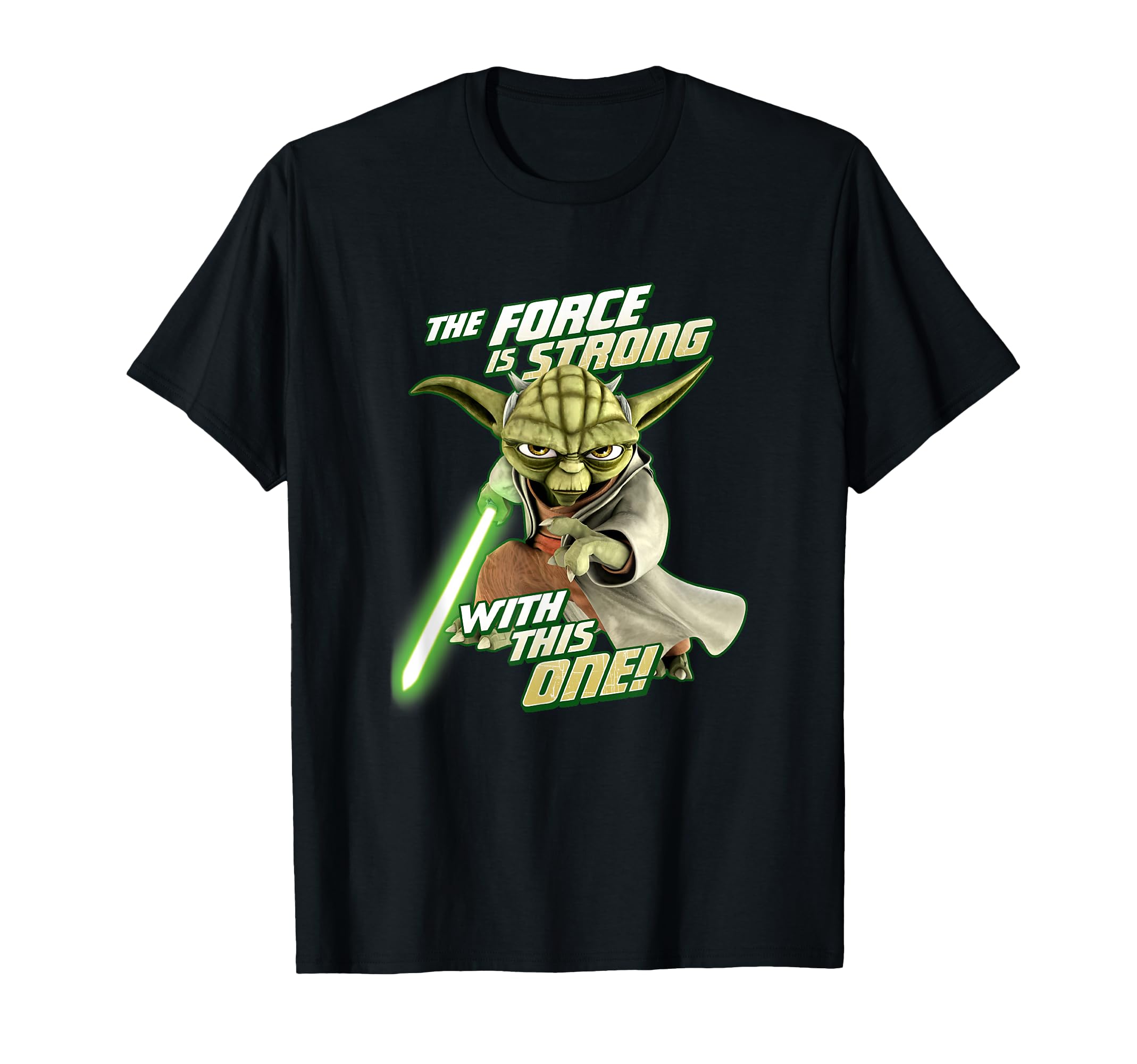 Star Wars Clone Wars Yoda Force Is Strong T-Shirt