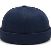 YeeHeen Dome Brimless Hats for Women Men Beanie Docker Cap Sailor Skull Cap