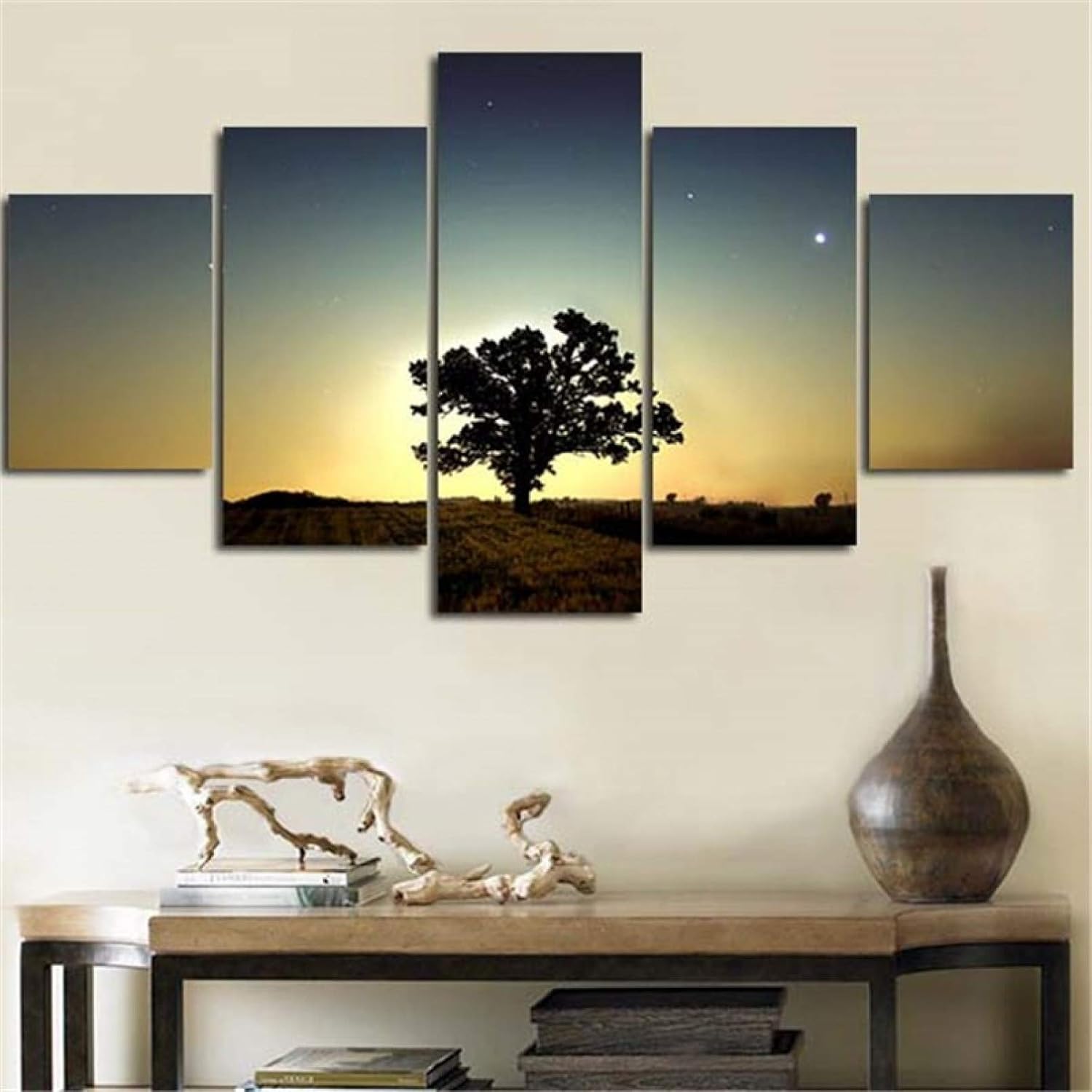 5 cuadros en lienzo 5 piezas de pintura de impresión HD cielo