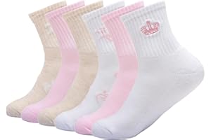 6 PACK JUICY COUTOURE SEQUENCE JUICY HC SHORTIE CREW SOCKS