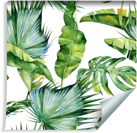 Muralo Fototapete Pflanzen Blätter 1000 x 53 cm Vliestapete Wand Tapete