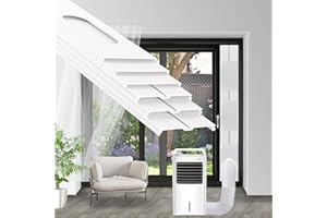 NWESTUN Portable Air Conditioner Sliding Door Vent Kit, 2024 New Upgrade Portable Air Conditioner Window Kit for Sliding Door, Max length 90inches, Ac Vent Kit for Exhaust Hose with 5.1"/13cm Diameter