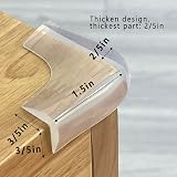 Angloria Food-Graded Silicone Corner Protector 4 Pack Transparent Baby Proofing view 3