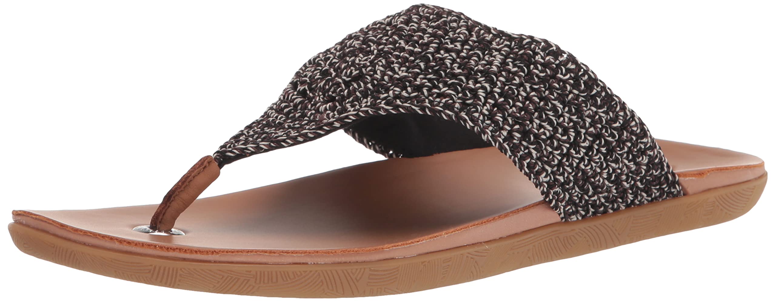 The SAK Women’s Shana Crochet Thong Sandal Flat, Urban Static, 9