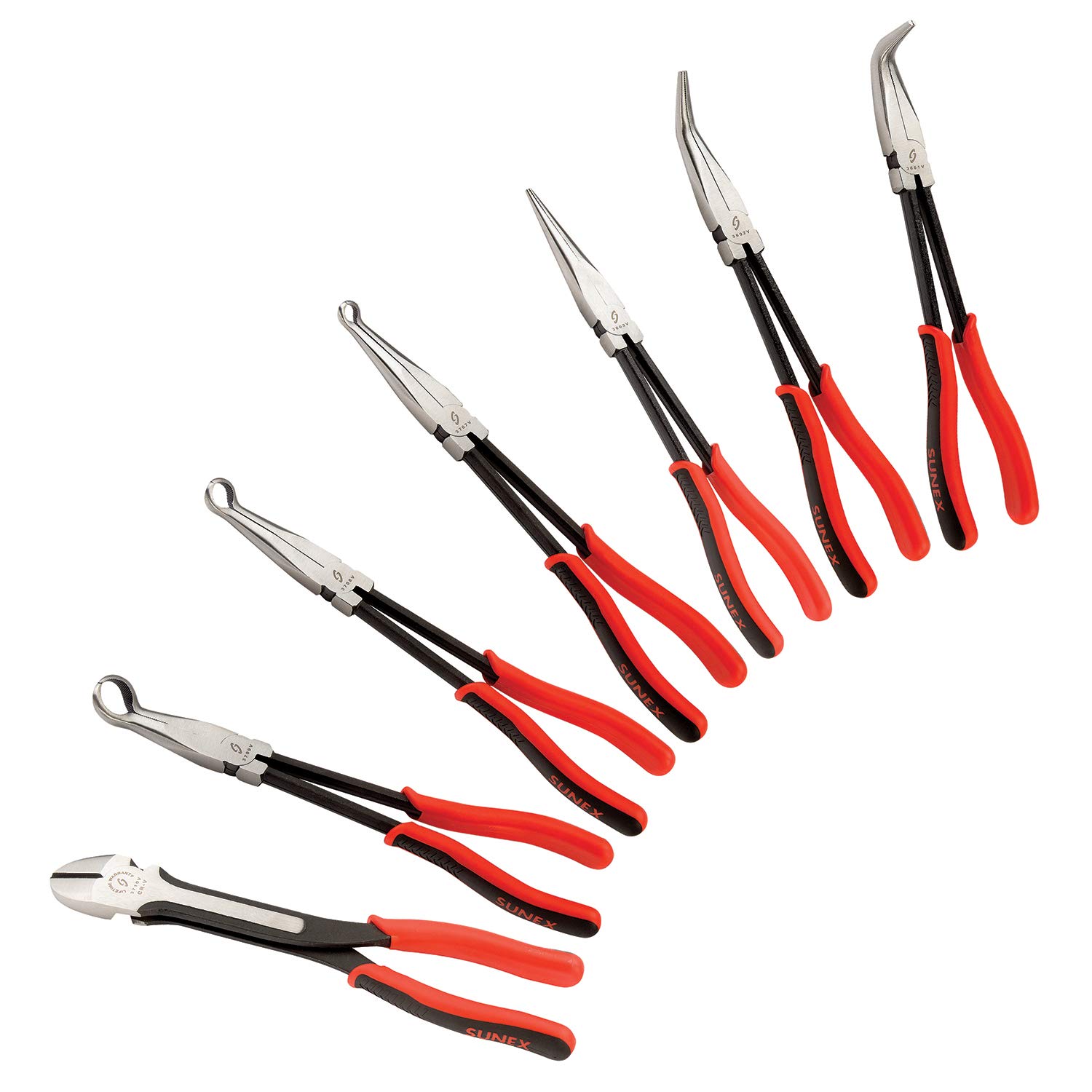 Photo 1 of SUNEX TOOLS 3613V 7-Piece Long Reach Pliers Set