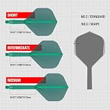 Target Darts K Flex Integrated Flights and Shafts No.2 Green Pack of 3 view 3