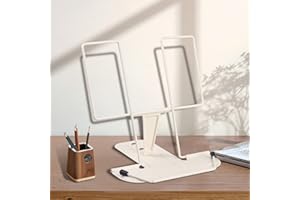 Honagu Book Stand for Reading, Adjustable Reading Rest Book Holder, Documents Holder, Sturdy Typing Stand for Recipes Textboo