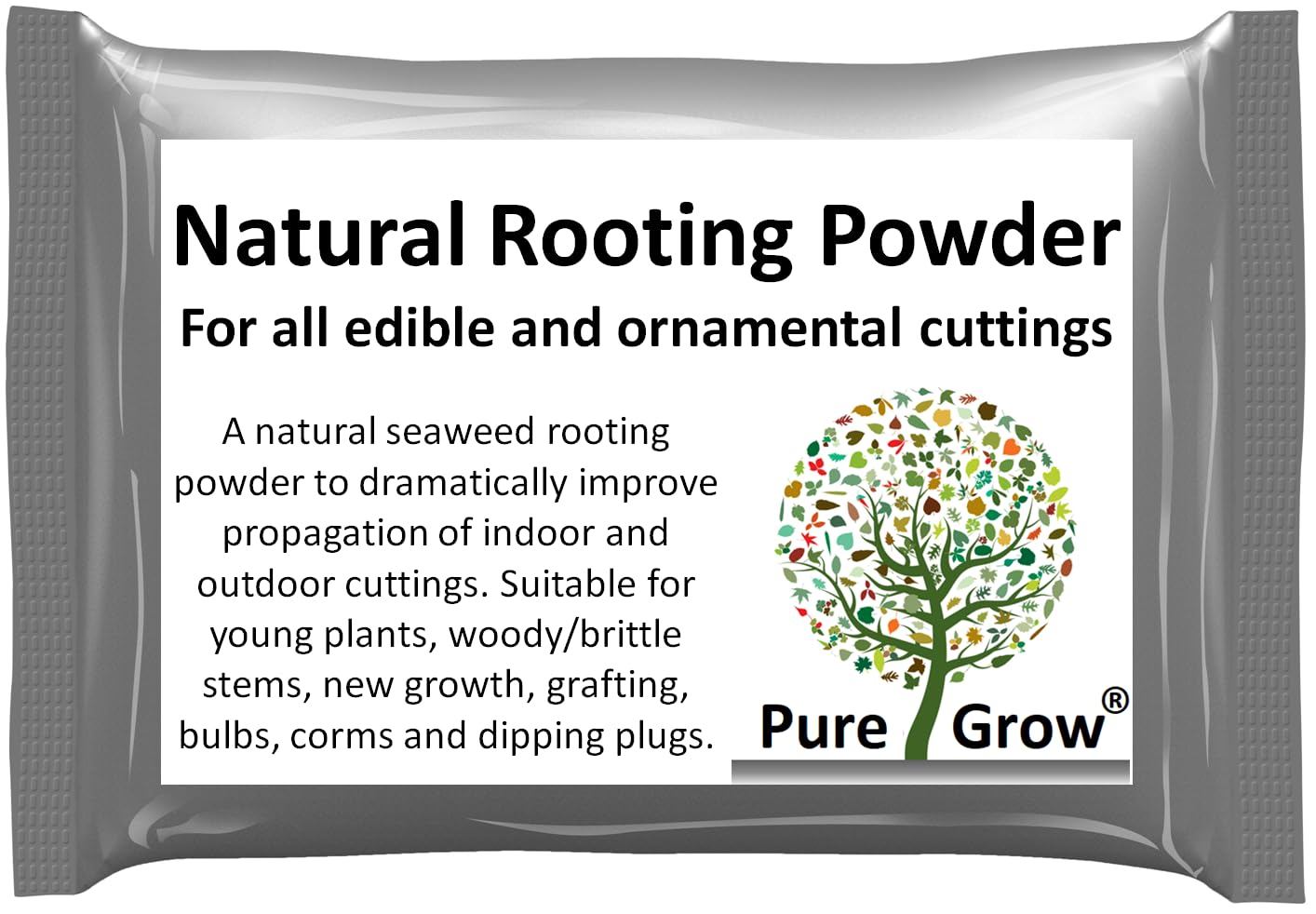 Rooting Powder Hormone for Plant Cuttings & Hydroponics 60g - Natural Root Growth