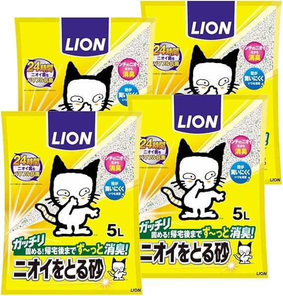 Amazon ライオン Lion ニオイをとる砂 猫砂 5l 4袋 ケース販売 ニオイをとる砂 ペット用品 通販 Amazon ライオン Lion ニオイをとる砂 猫砂 5l 4袋 ケース販売 ニオイをとる砂 ペット用品 通販
