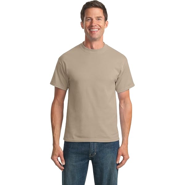 Port & Company Men's Tall Essential T-Shirt (PC61T) - White, Lightweight, 100% Cotton, Best-Selling Basic Tee - View #11