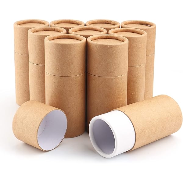 10 Stück Papp-Lippenbalsam-Tuben 15 Ml – Aus Kraftpapier, Leer Für DIY Chapstick, Deo & Kosmetik