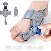 KASHEVI Bunion Corrector for Women & Men Big Toe: Adjustable Bunion Fix for Big Toe Separation Pain Relief - Orthopedic Bunion Splint with Straightener for Toes Alignment Hallux Valgus Correction(Gray)