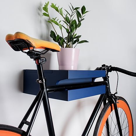 Twonee Fahrrad Wandhalterung Amsterdam - aus massivem Eschenholz, handgearbeitet, in versch. Farben - Design Fahrradmöbel für