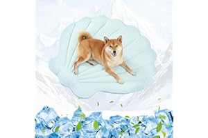 Tivray Dog Cooling Mat, 40'' × 40'' Large, Q-Max>0.4 Self-Cooling Mat for Dog, (Cool & Warm) Double-Sided Pet Cool Pads for S