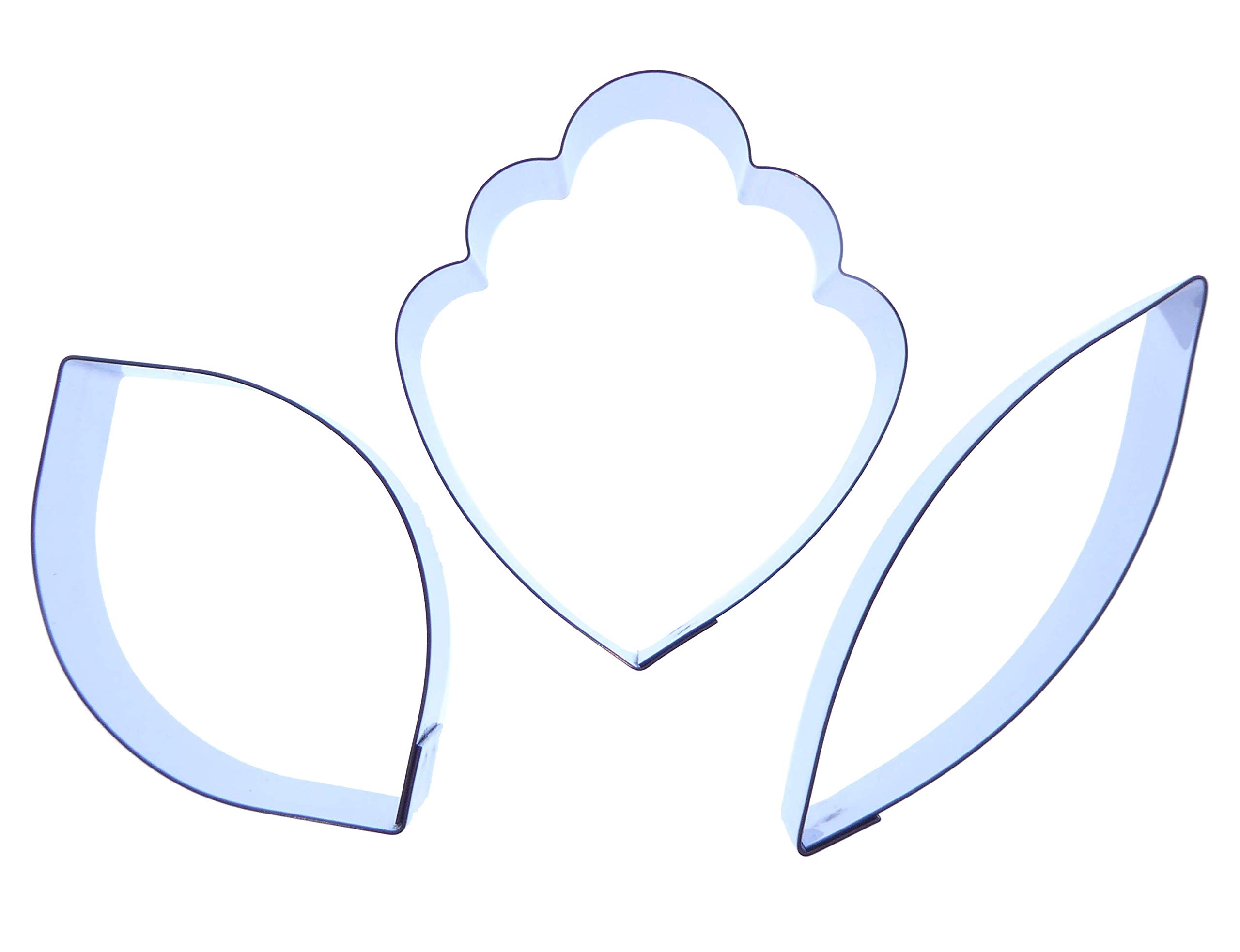 Valley Cutter Company Cymbidium Orchid Set of 3 Stainless Steel Sugarcraft Cutters