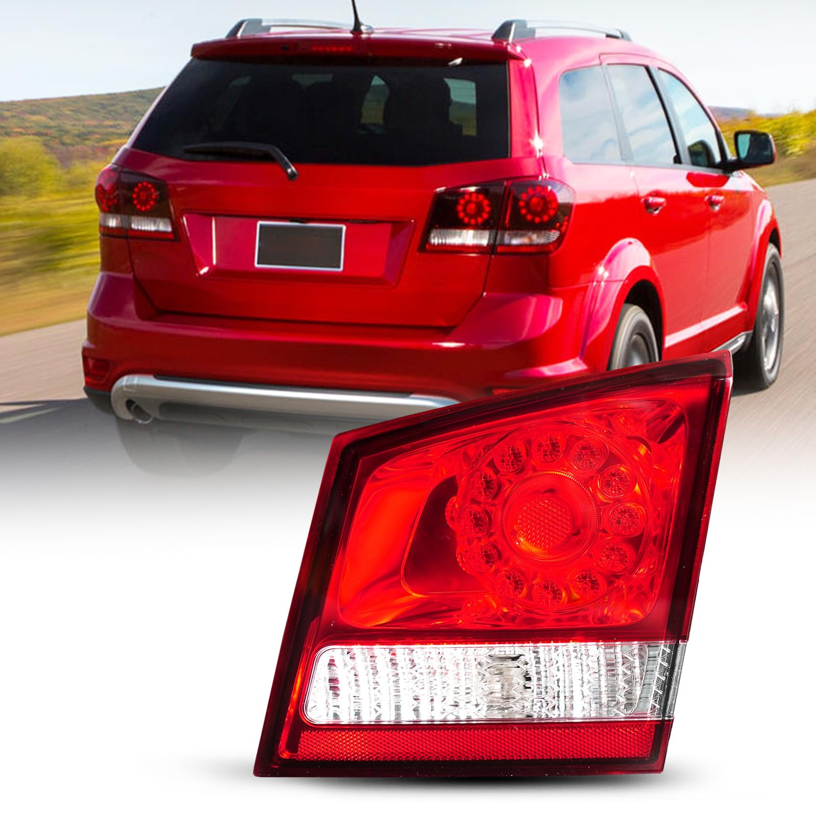 Photo 1 of AUTOONE - For 2011-2020 Dodge Journey Tail Light Assembly Factory Taillights Inner LED Brake Light Tail Lamp, Passenger Side(RH)