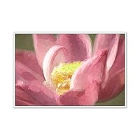 SIGNWIN Framed Canvas Wall Art Flower Canvas Prints Home Artwork Decoration for Living Room,Bedroom - 16