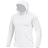 Boladeci Men's UPF 50+ Sun Protection Lightweight Hoodie Shirts Long Sleeve Fishing Shirt SPF UV Hiking Swim
