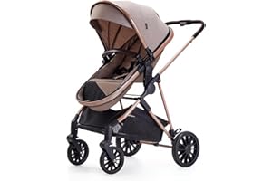 Lortsybab Infant Newborn Baby Stroller - 2 in 1 Pram Stroller with Reversible Seat, for 0-36 Months Babies