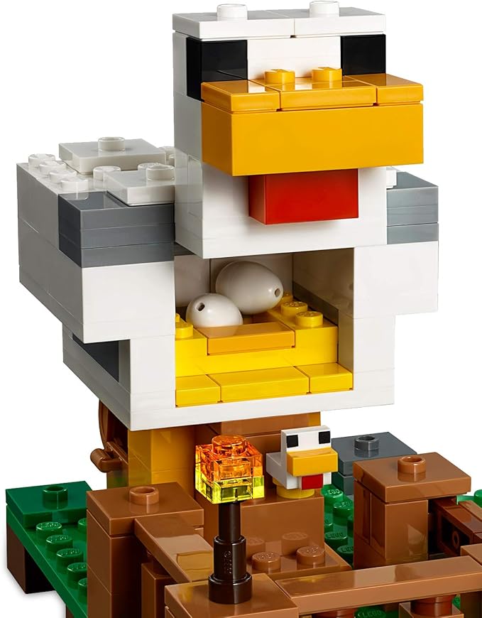 Amazon レゴ Lego マインクラフト ニワトリ小屋 ブロック おもちゃ