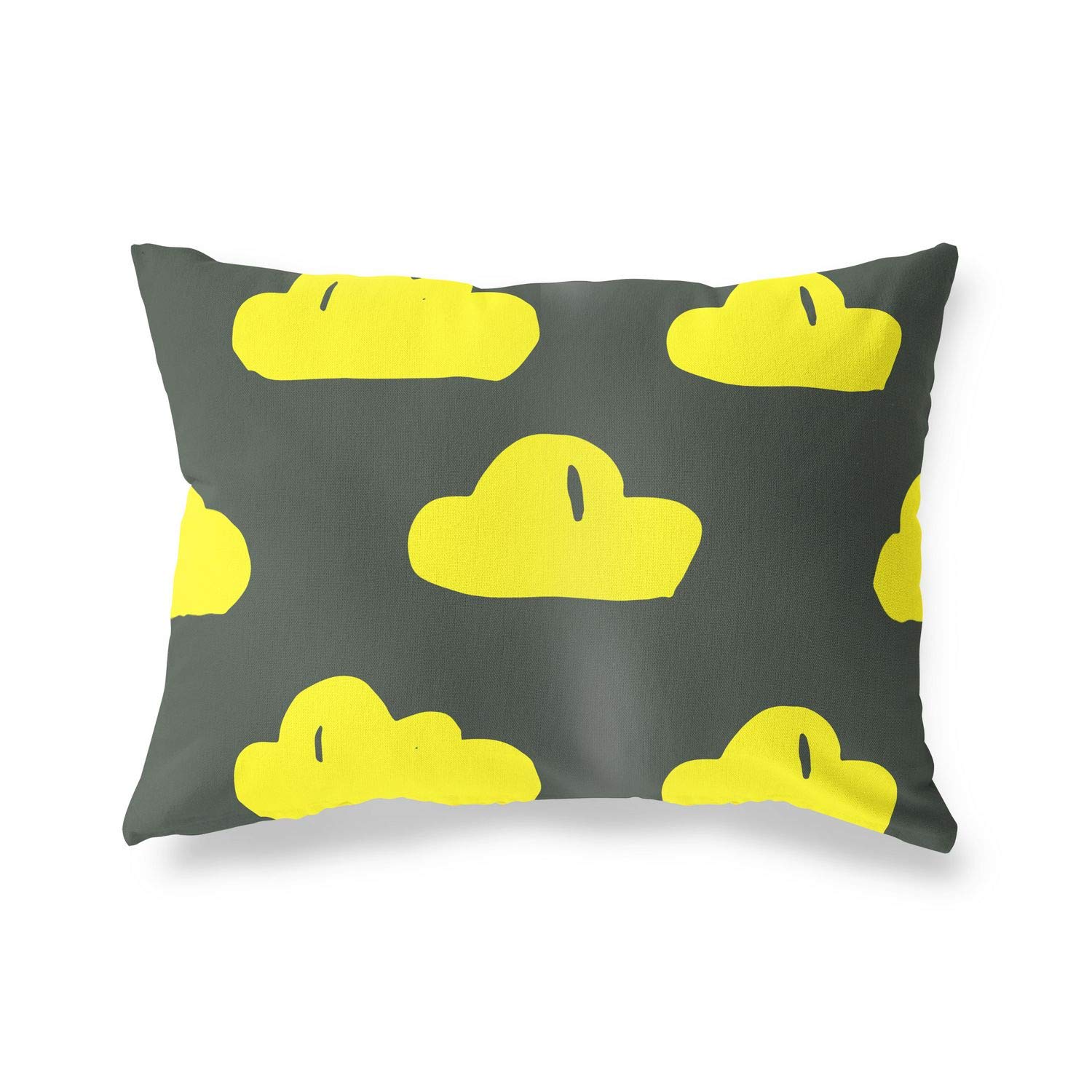 BonaMaison Decorative Cushion Cover, Neon Yellow-Fume Throw Pillow Covers, Home Decorative Pillowcases for Livingroom, Sofa, Bedroom, Size: 45X60 Cm - Designed and Manufactured in Turkey