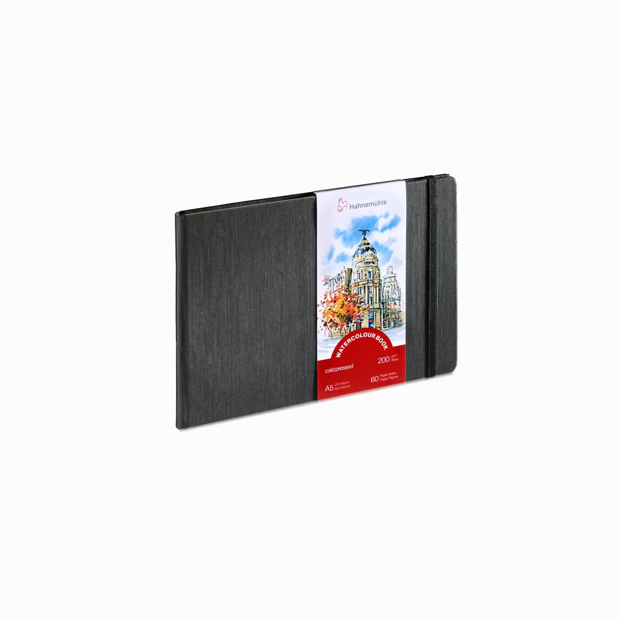 Hahnemuhle 10628811 Watercolour Book - A5 200 gsm 30 Sheets - Landscape, White