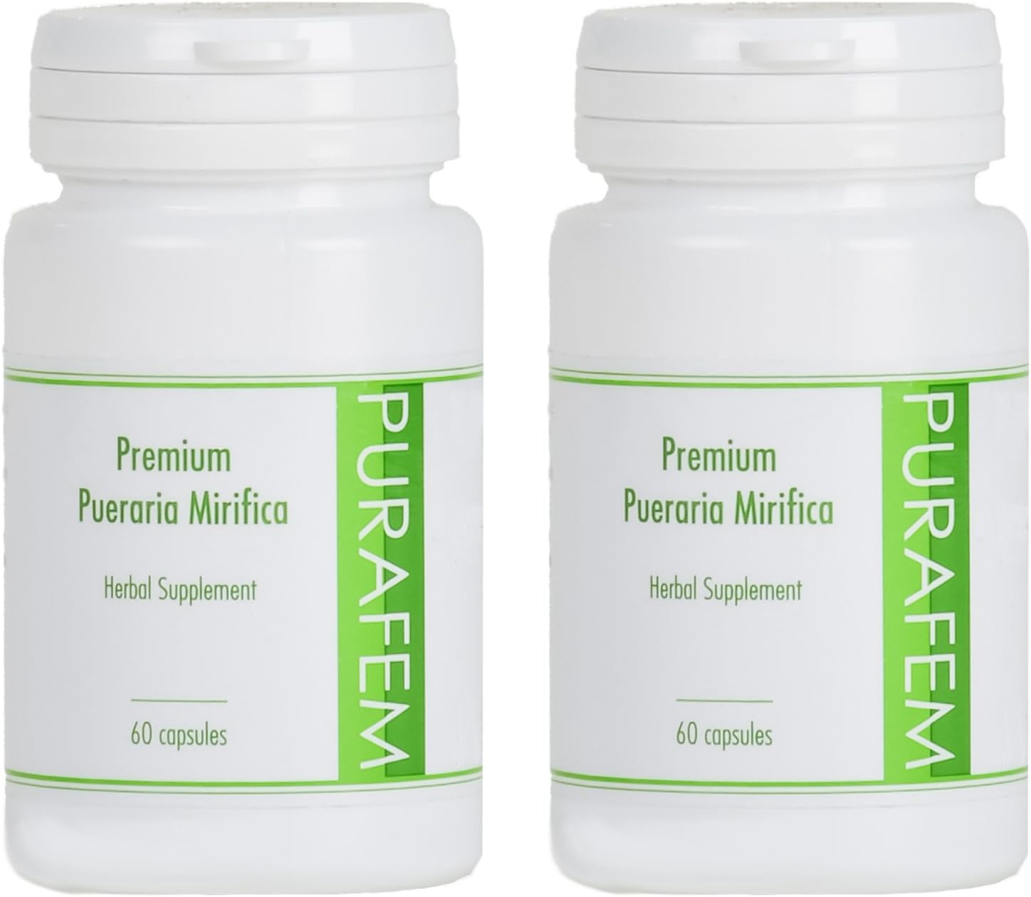 Purafem Breast Enhancement HRT Support Pueraria Mirifica Capsules (2 Bottles)
