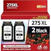 275XL Black Ink Cartridge Replacement for Canon Ink 275 275XL Black PG-275 PG-275XL Works for Canon PIXMA TR4720 TS3720 TS350