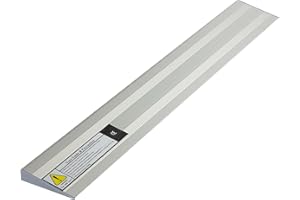 CINNYE 0.8" H x 29.5" W Doorway Ramp, Threshold Ramp for Transition Threshold, Step, Doorways, Lightweight Aluminum Non Slip Threshold Ramp