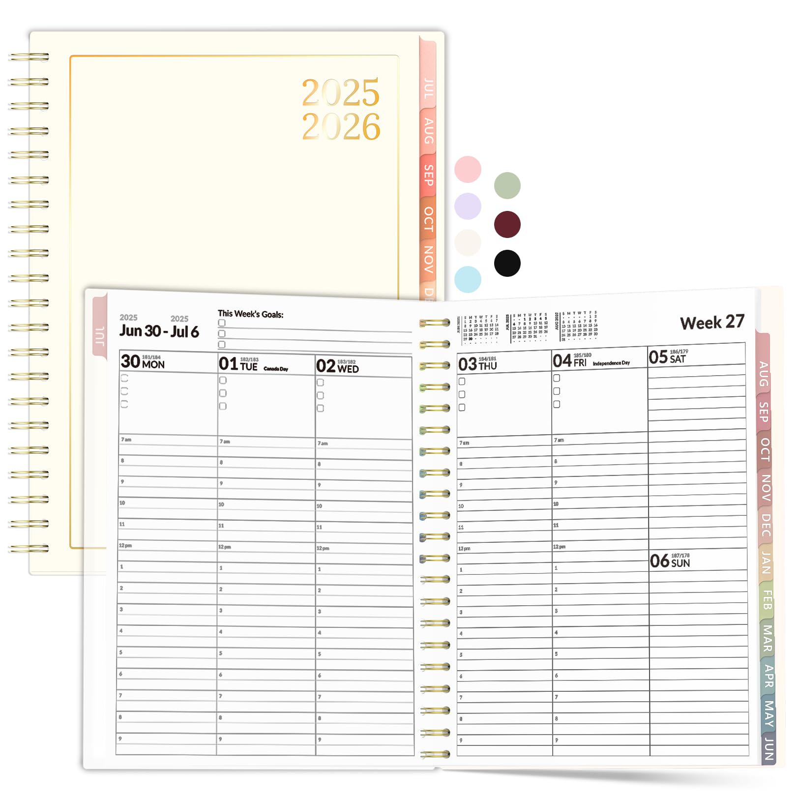 Photo 1 of Planner 2025-2026, Forvencer Appointment Book 2025-2026, Daily Weekly & Monthly Calendar Planner (July 2025-June 2026), 8.5"x11", Teacher School Supplies, Hourly Planners with 30 Minute Increments, Office Notebook College Student Classroom Organizer, A4, 