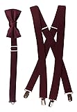 Bow Tie and Suspender Set Combo in Men’s & Kids