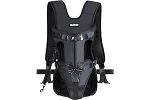 PetBonus Pet Front Dog Carrier Backpacks, Adjustable Pet Backpack, Legs Out Easy-fit Puppy Chest Carrier for Medium Small Dogs, Hands Free for Hiking, Cycling (Black, L)