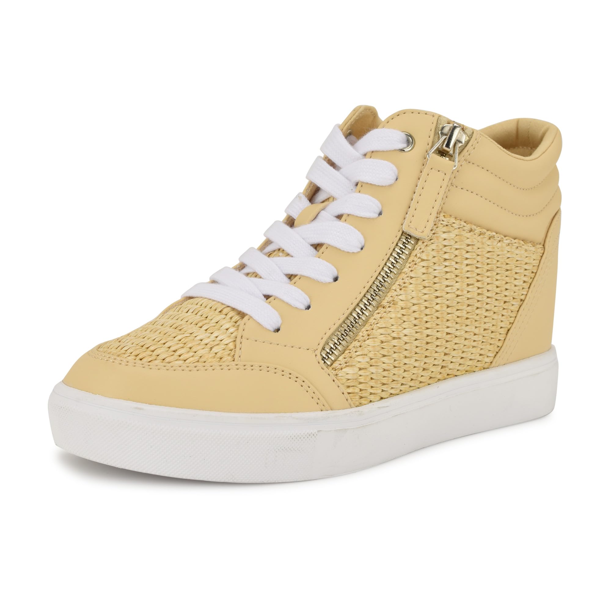 Nine West Women’s TONS Sneaker, Light Natural Woven 110, 5.5