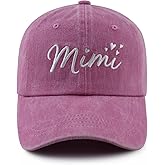 Nana Gigi Mimi Hat for Women, Funny Adjustable Cotton Embroidered Grandma Baseball Cap